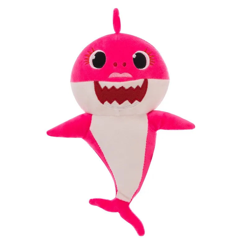 Cute Shark Singing Plush Toy with Lights