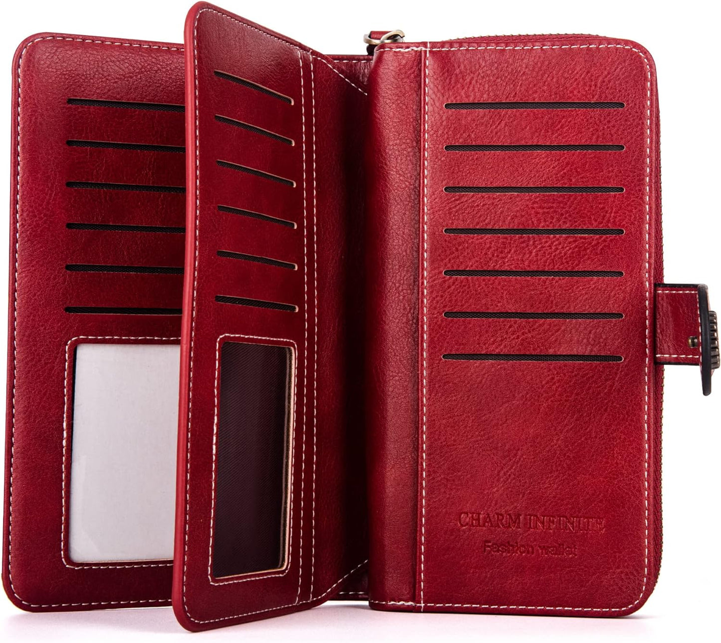 Fashionable Genuine Leather Wristlet Wallet
