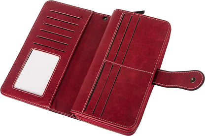 Fashionable Genuine Leather Wristlet Wallet