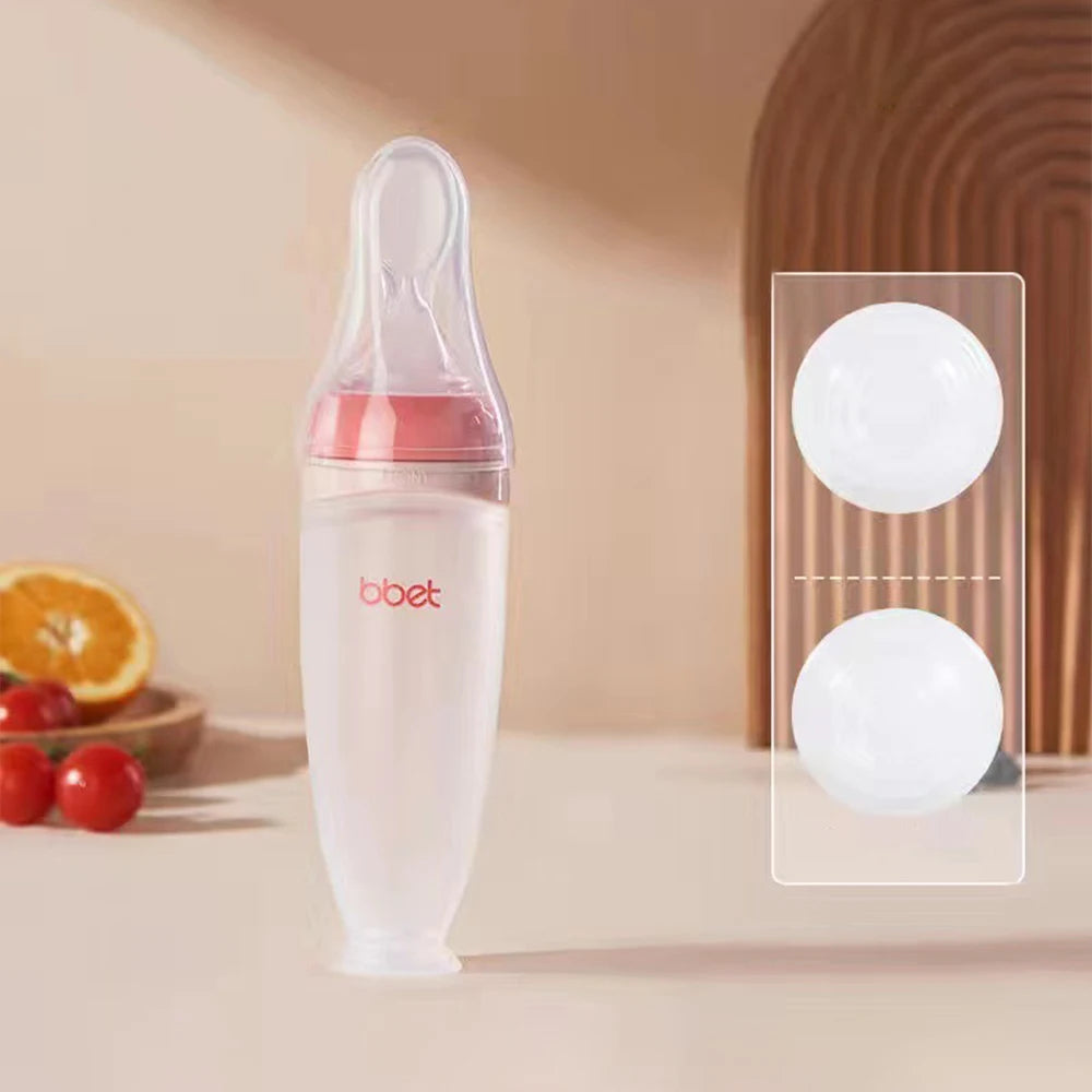 Baby Food Bottle with Spoon Feeder