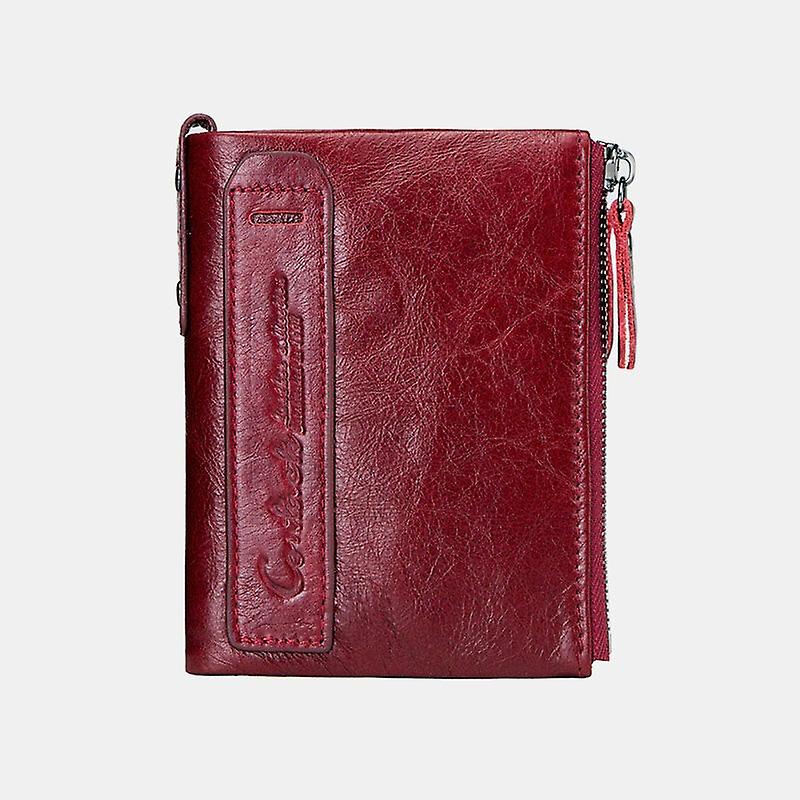 Fashionable Dual Zip Pocket Wallet