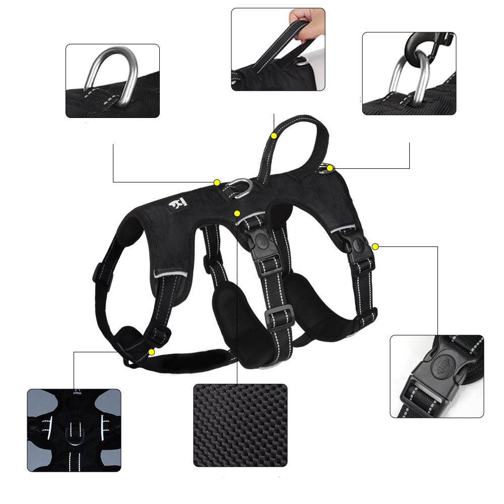 Comfortable No-Pull Dog Vest - Secure Pet Harness