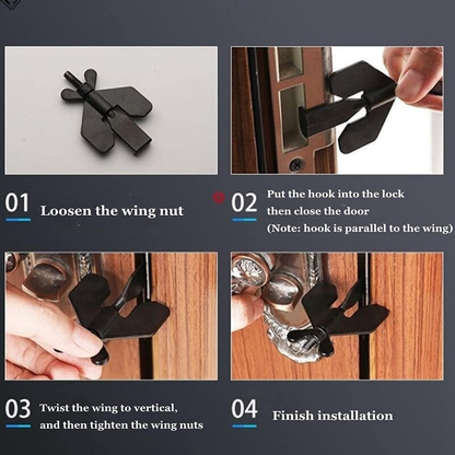 Compact Travel Safety Door Stop Lock