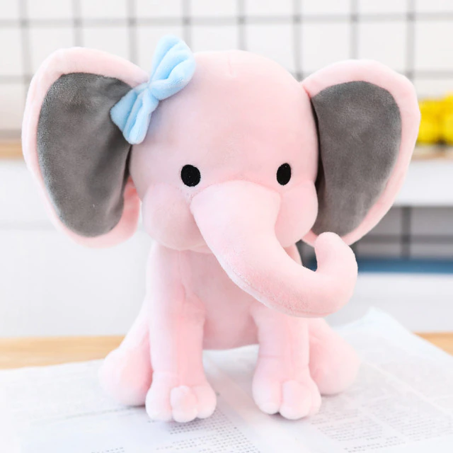 Soft Cuddly Grey Elephant Baby Pillow Toy