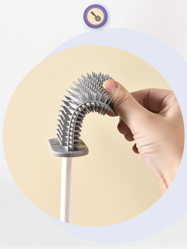 Befez | Bathroom Wall Mount Toilet Brush Holder Set