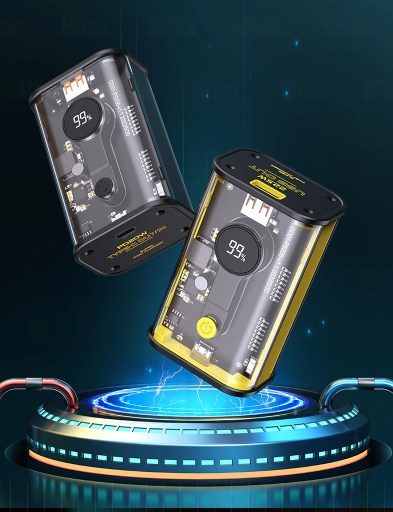 Compact LED Transparent Portable Charger