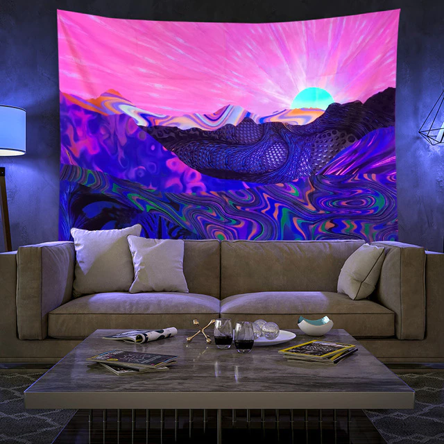 Vibrant Colorful Wall Hanging Tapestry