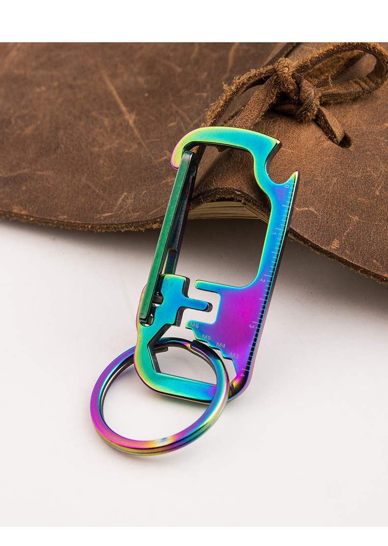 Durable Pocket Multi Tool Keychain Bottle Opener