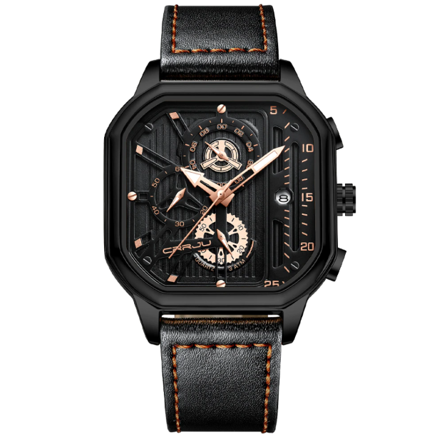 Stylish Wavefront Waterproof Square Watch