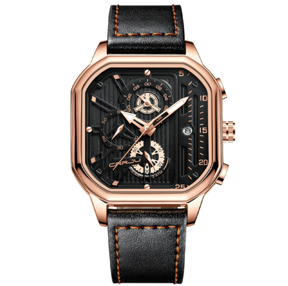 Stylish Wavefront Waterproof Square Watch