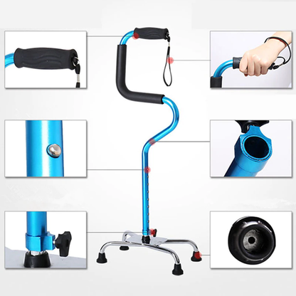Durable Folding Senior Walking Stick Cane