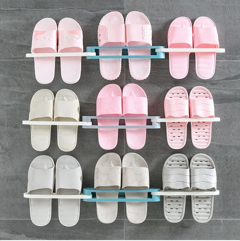 Space Saving Foldable Wall Mounted Shoe Holder