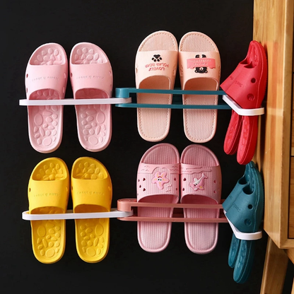 Space Saving Foldable Wall Mounted Shoe Holder