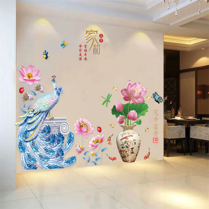 Colorful Floral Wall Decal Sticker
