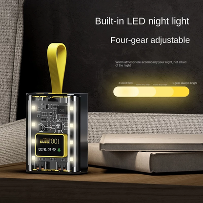 Clear Fast Charging Portable Power Bank