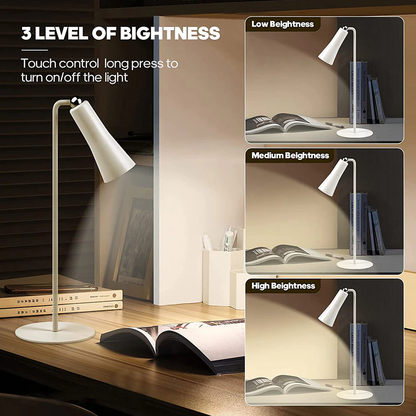 Bright Adjustable Rechargeable Office Desk Lamp