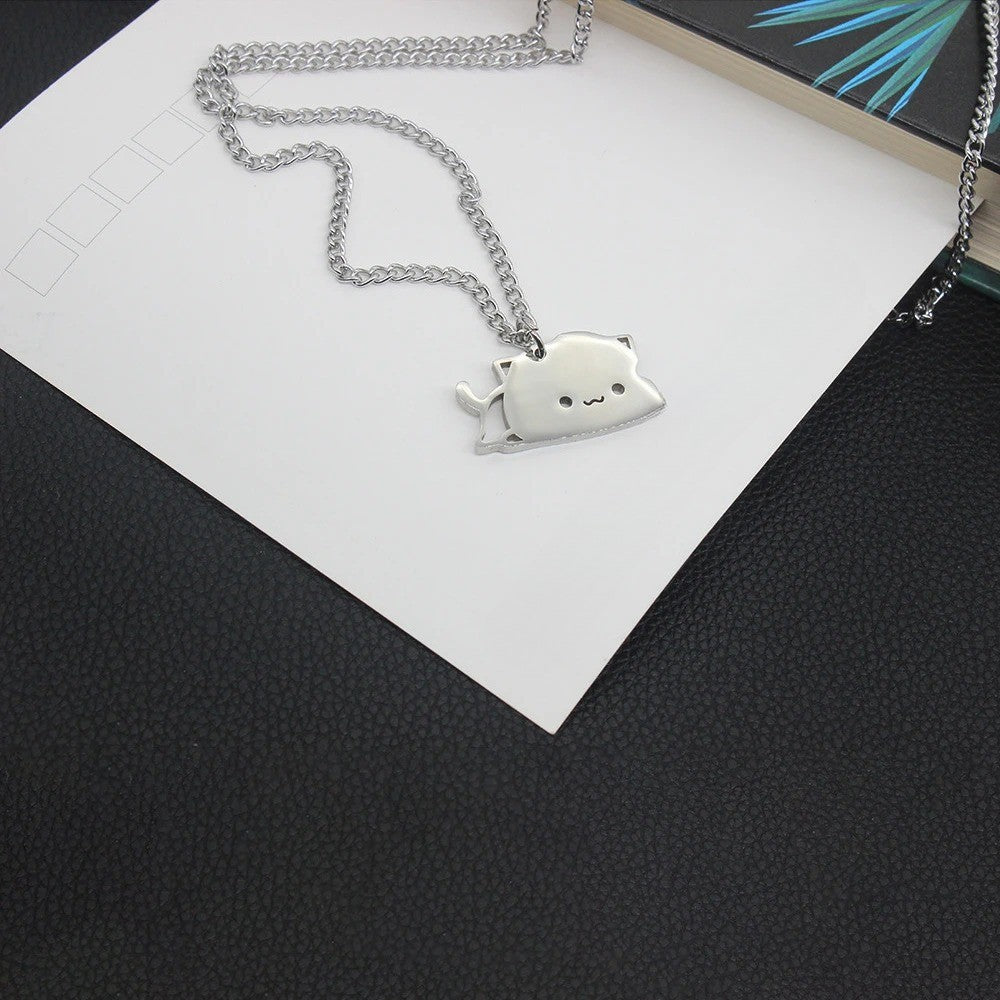 Adorable Kitty Magnet Pendant Necklace