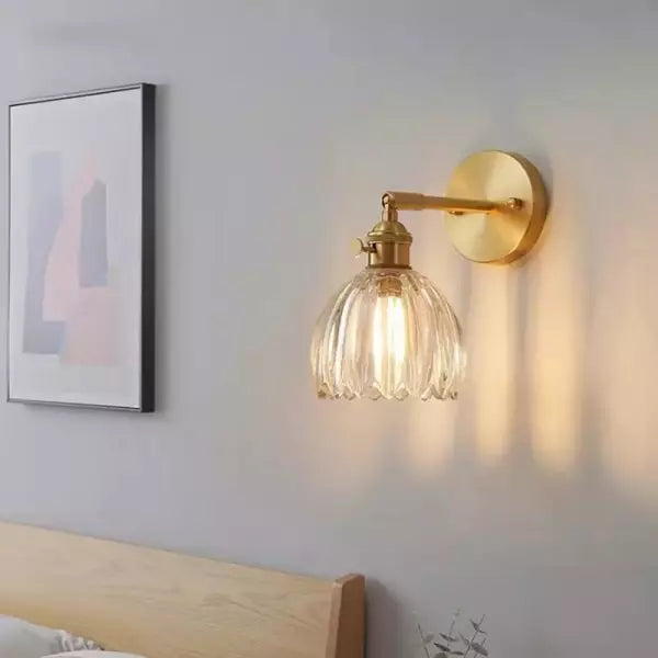 Classic Glass Tulip Wall Light