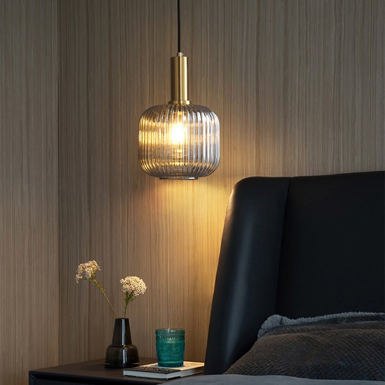 Vintage Hanging Glass Lamp