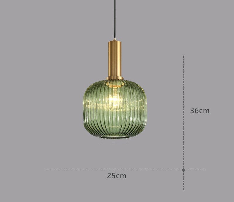 Vintage Hanging Glass Lamp
