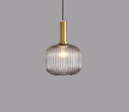 Vintage Hanging Glass Lamp