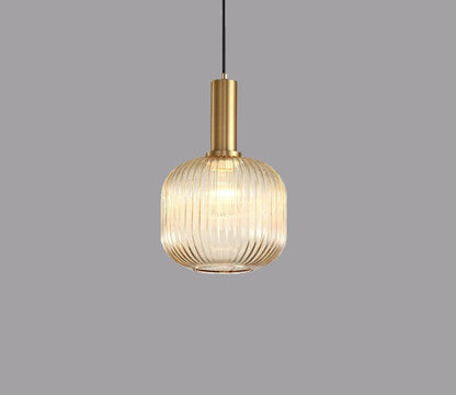 Vintage Hanging Glass Lamp