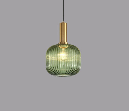 Vintage Hanging Glass Lamp
