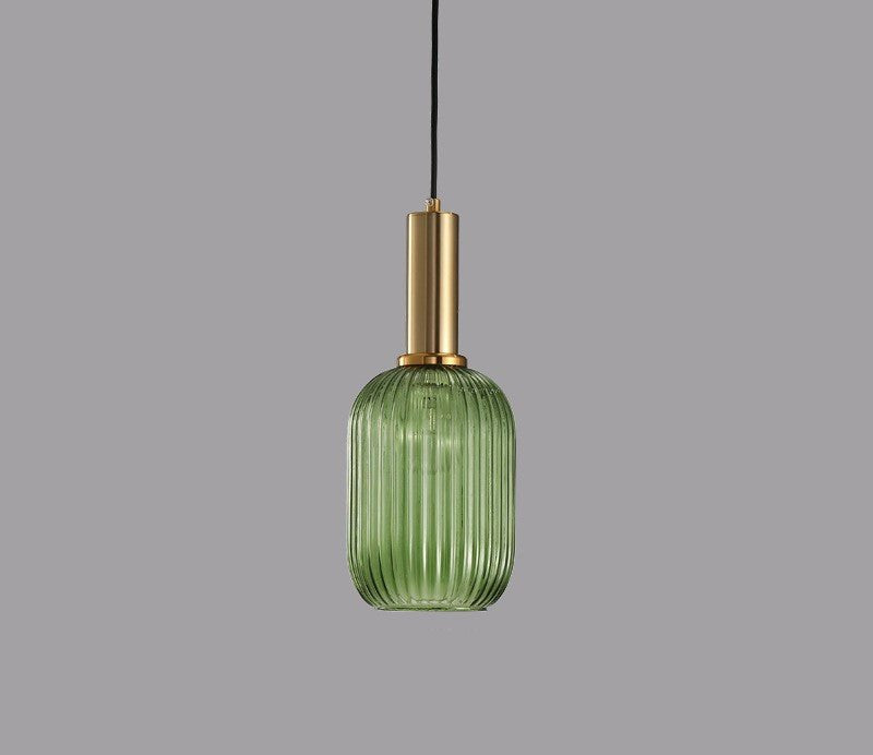Vintage Hanging Glass Lamp