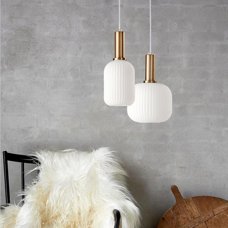 Vintage Hanging Glass Lamp