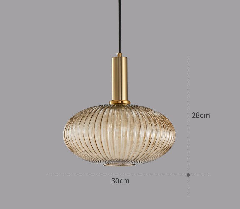 Vintage Hanging Glass Lamp