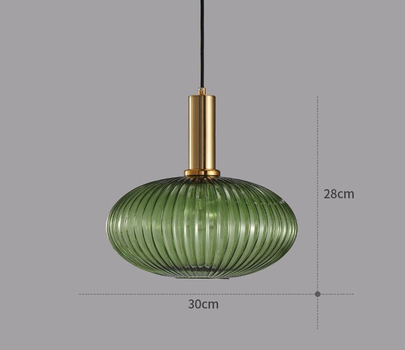Vintage Hanging Glass Lamp