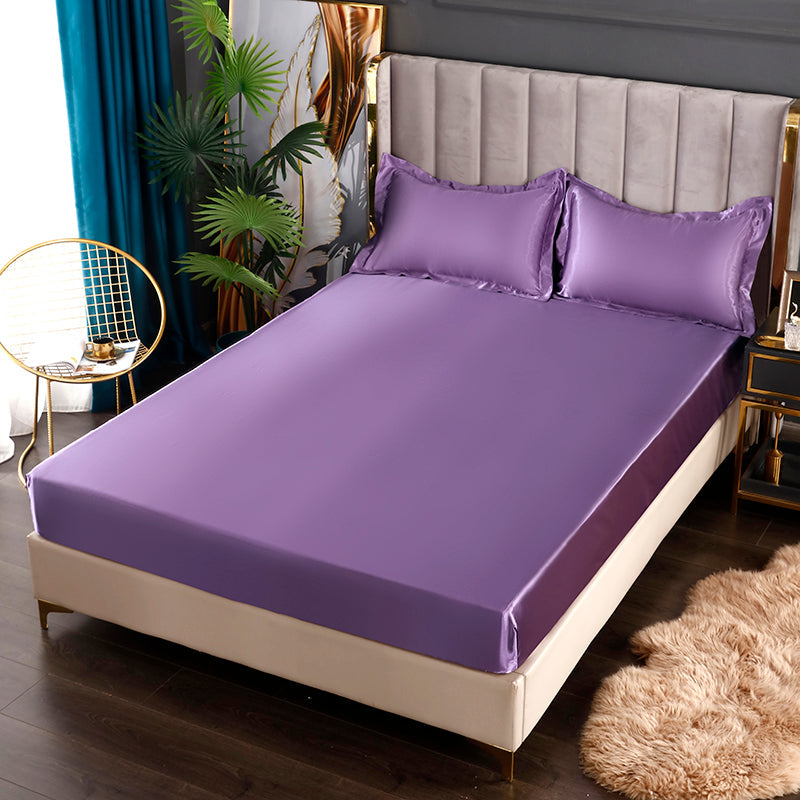 Luxurious Soft Fitted Bed Sheet with Free Pillowcases