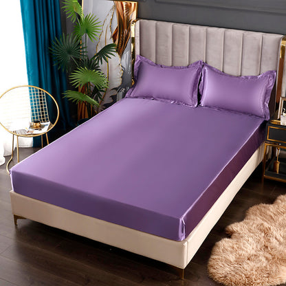 Luxurious Soft Fitted Bed Sheet with Free Pillowcases