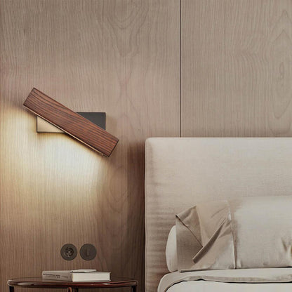 Adjustable Wood LED Wall Light