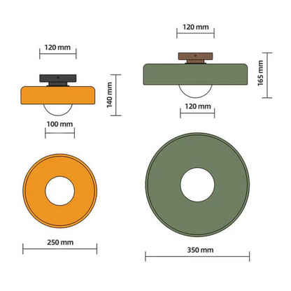 Circular Modern Ceiling Light Fixture