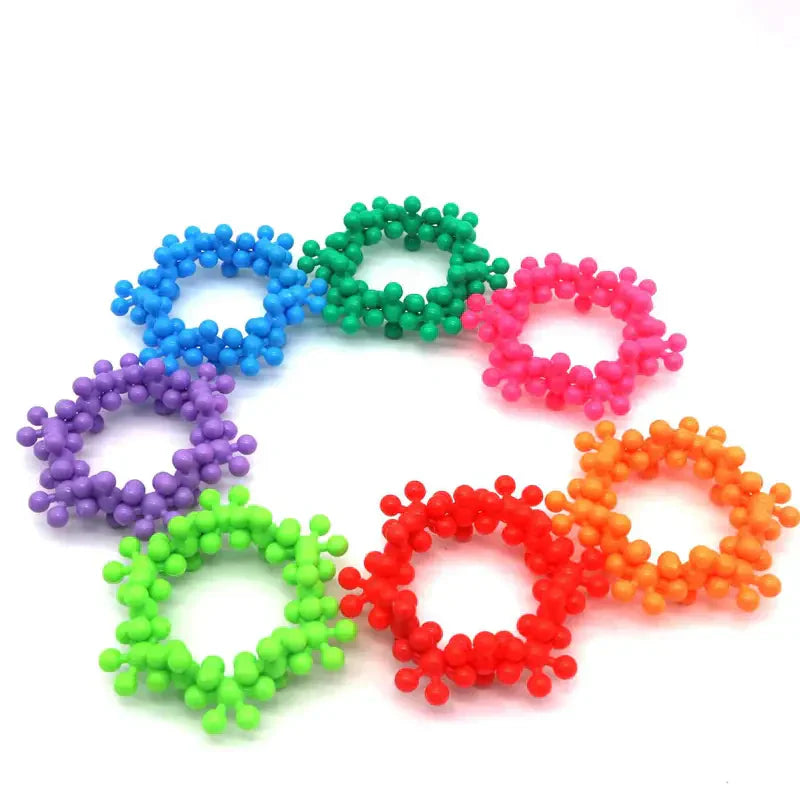 Colorful Kids Educational Snowflake Blocks