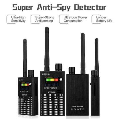 Spy Camera Detector with RF Signal Alert and Laser Scan