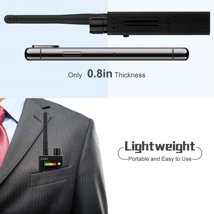 Spy Camera Detector with RF Signal Alert and Laser Scan