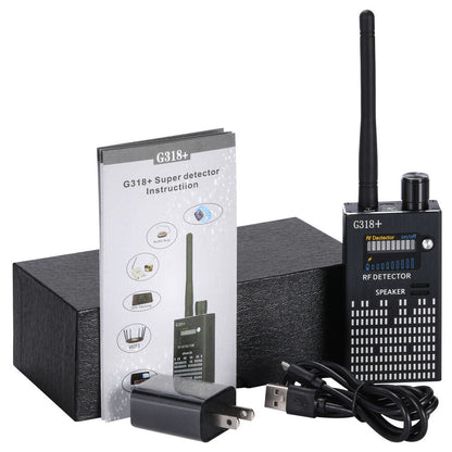 Spy Camera Detector with RF Signal Alert and Laser Scan