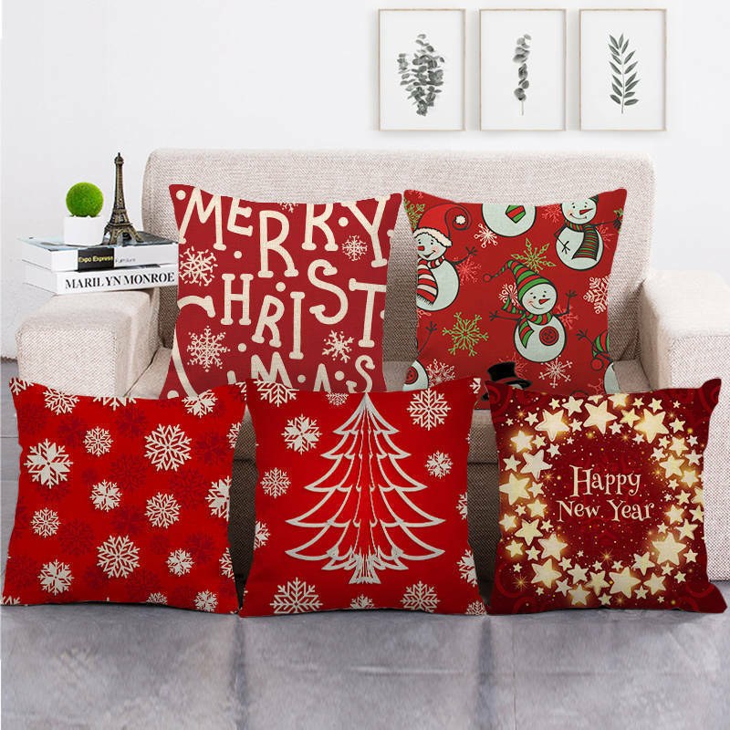 18 Inch Christmas Home Decor Sofa Pillow Cover