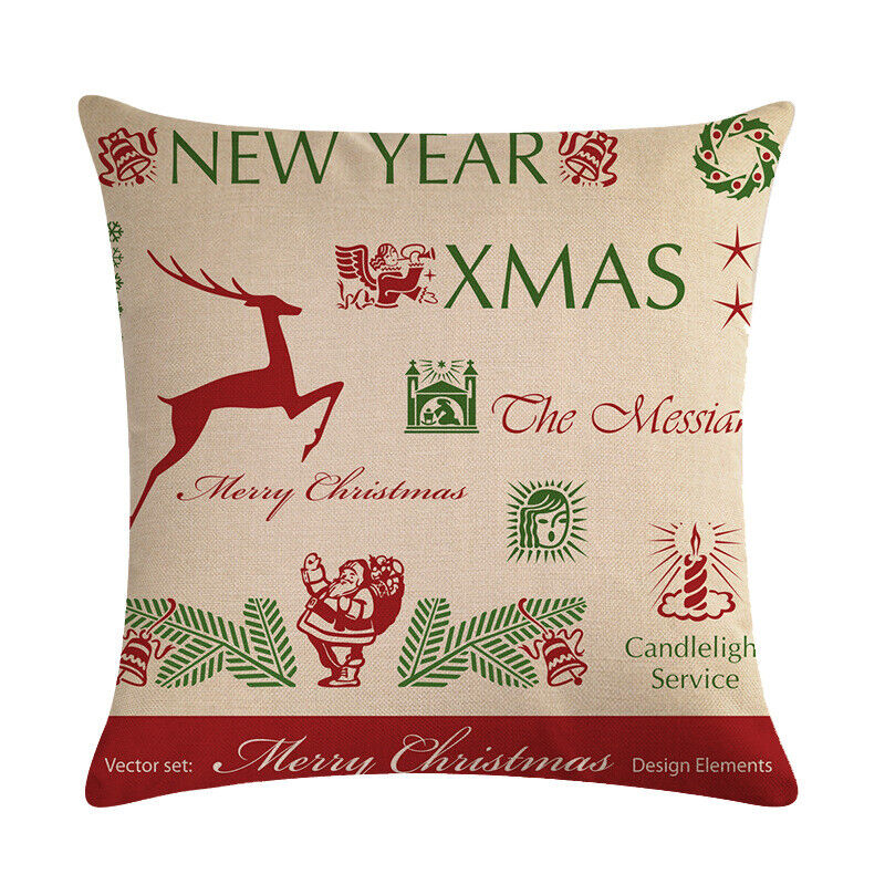 18 Inch Christmas Home Decor Sofa Pillow Cover