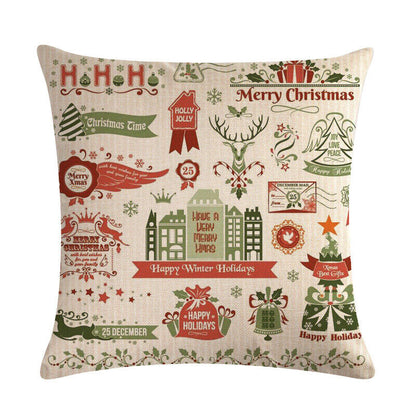 18 Inch Christmas Home Decor Sofa Pillow Cover