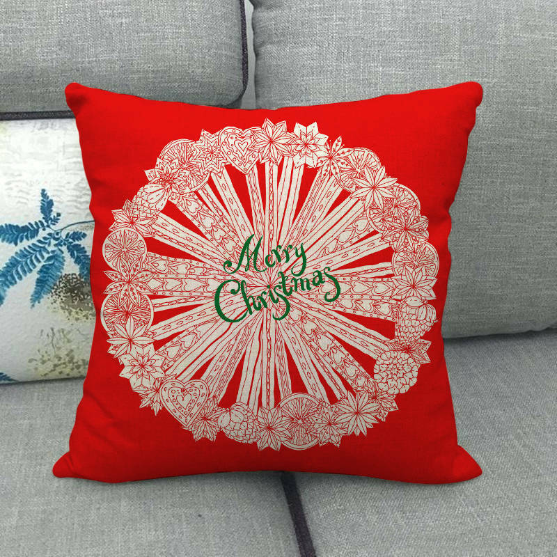 18 Inch Christmas Home Decor Sofa Pillow Cover