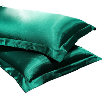 Luxurious Silk Pillow Covers Soft Home Bedding Decor