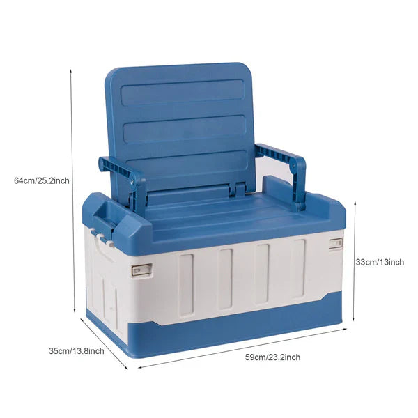 Large Folding Storage Ottoman Bench Container