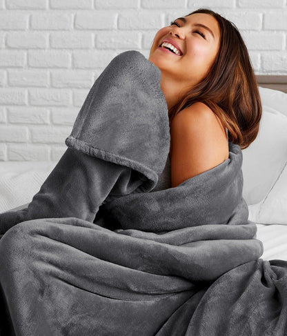 Soft Plush Faux Fur Large Throw Blanket