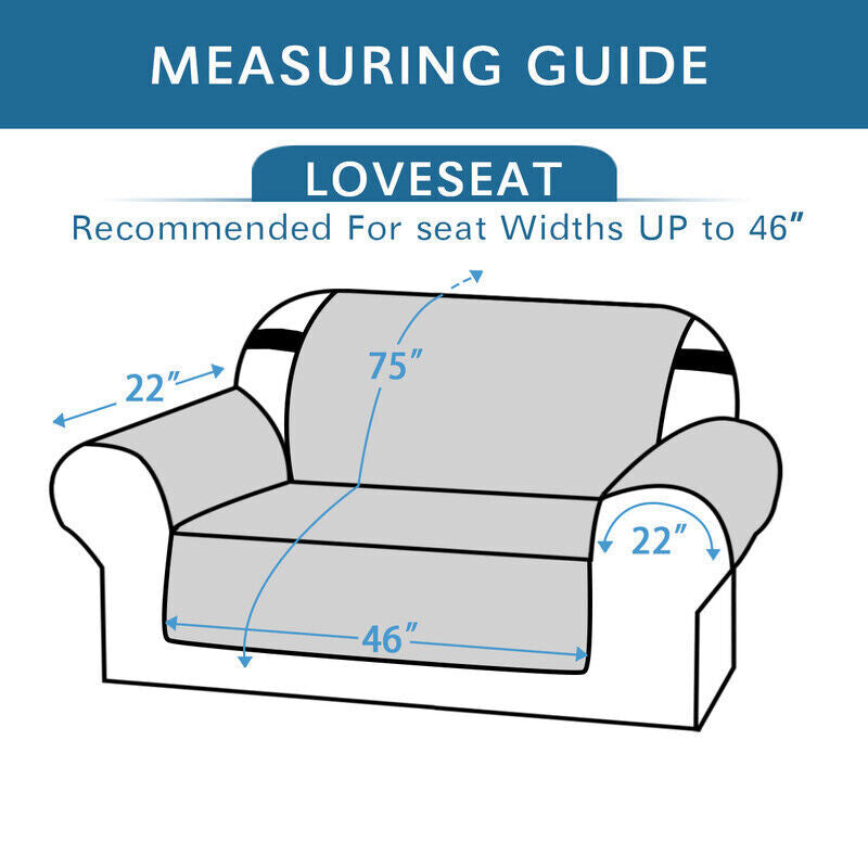 Waterproof Pet Proof Sofa Covers 1/2/3 Seater Set