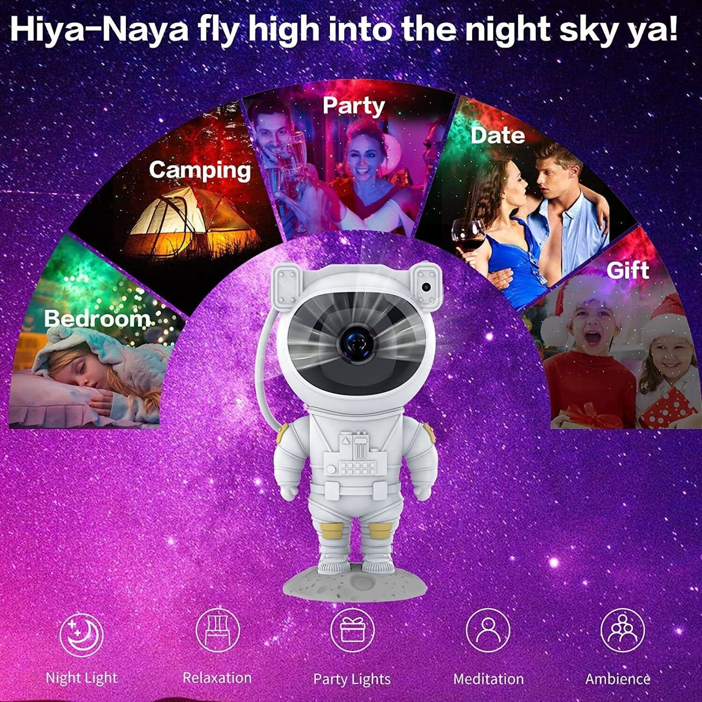 Cosmic Space Projector Night Lamp