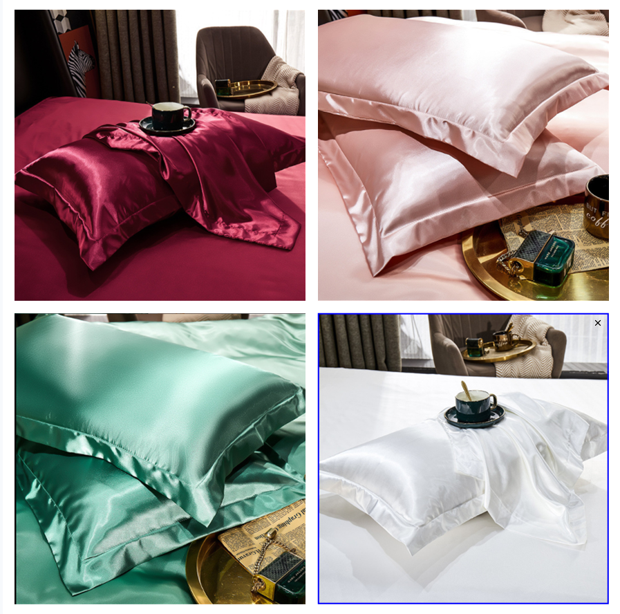 Luxurious Silk Pillow Covers Soft Home Bedding Decor - Befez