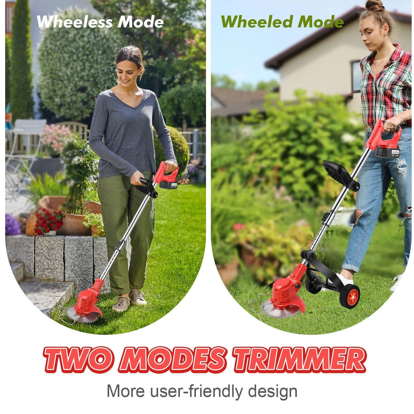 Cordless 3-in-1 Lawn Trimmer Tool